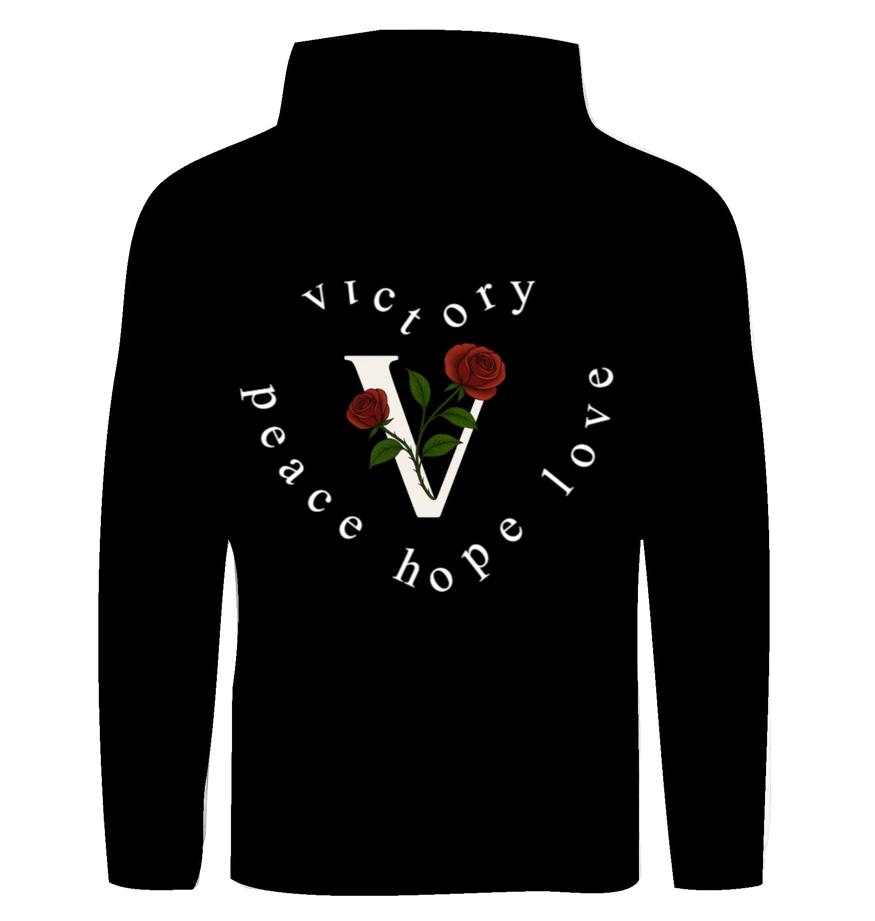 V Rose Premium Hoodie